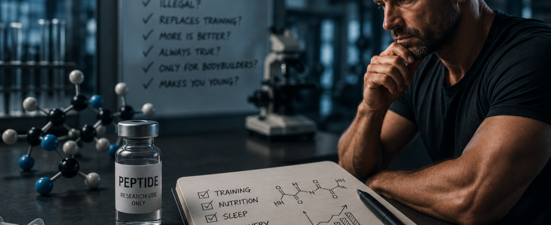 Die größten Mythen über Peptide – 7 Irrtümer, die viele Männer glauben