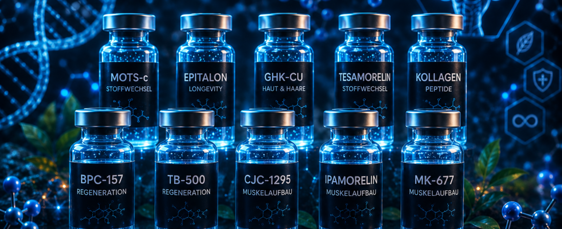 Die 10 besten Peptide für Regeneration, Muskelaufbau und Longevity
