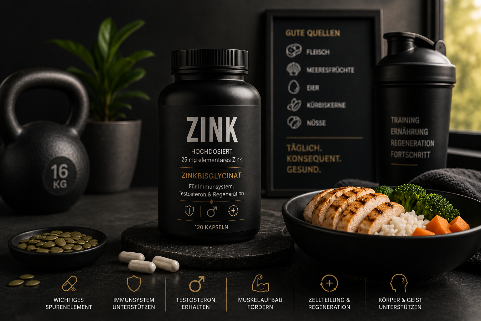 Zink ab 35 – Warum das Spurenelement für Immunsystem, Testosteron und Regeneration wichtig ist