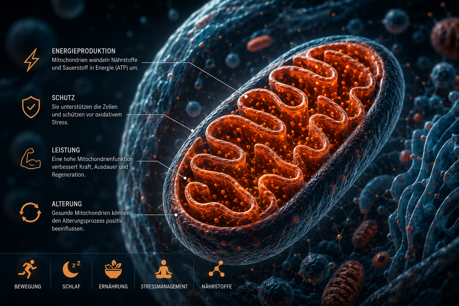 Mitochondrien – Warum die Kraftwerke deiner Zellen ab 35 immer wichtiger werden