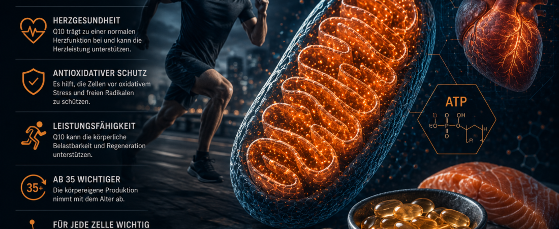 Coenzym Q10 – Warum es für Energie, Herz und Mitochondrien so wichtig ist